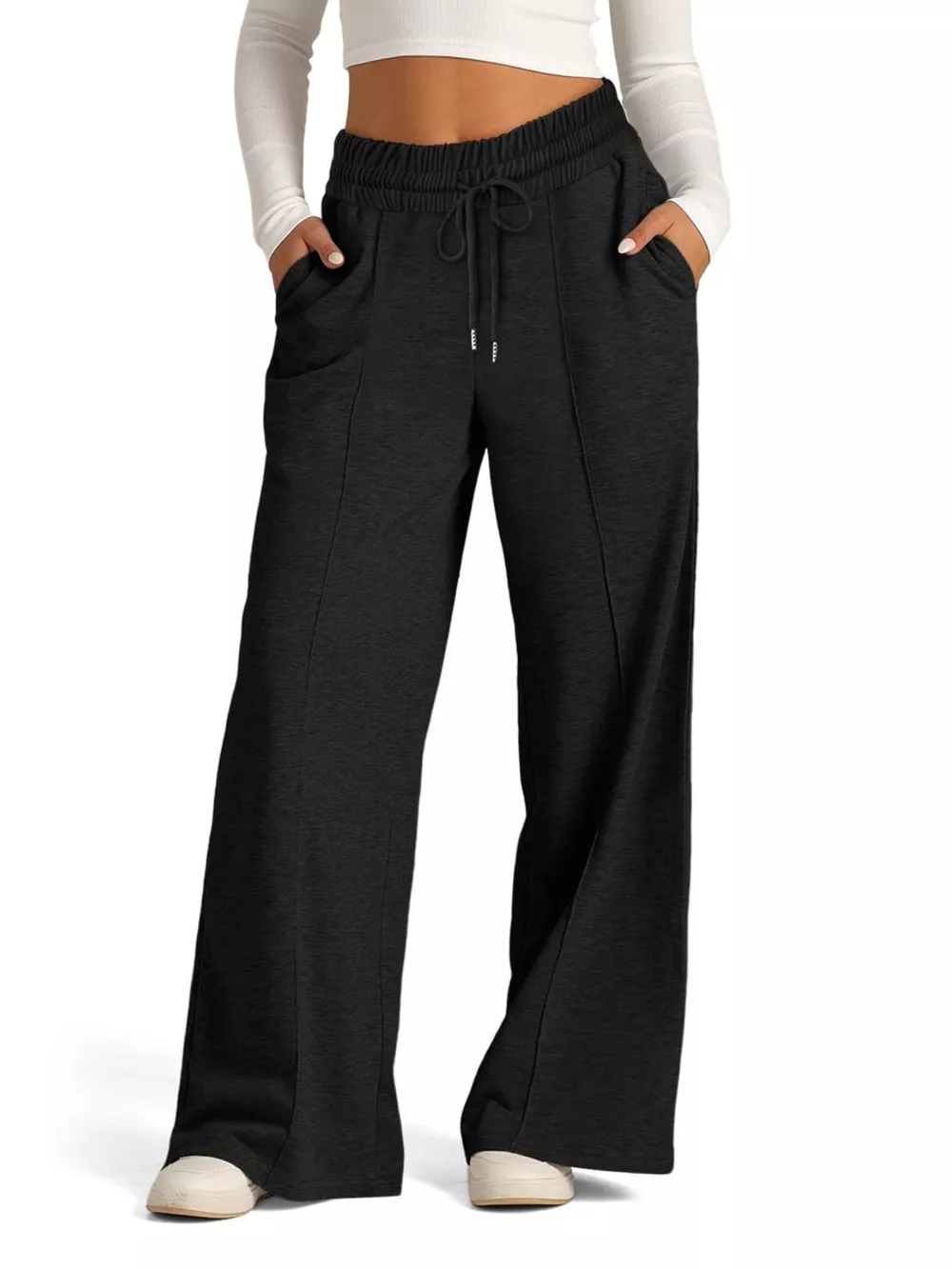 Wide Leg Drawstring Pants, image 7