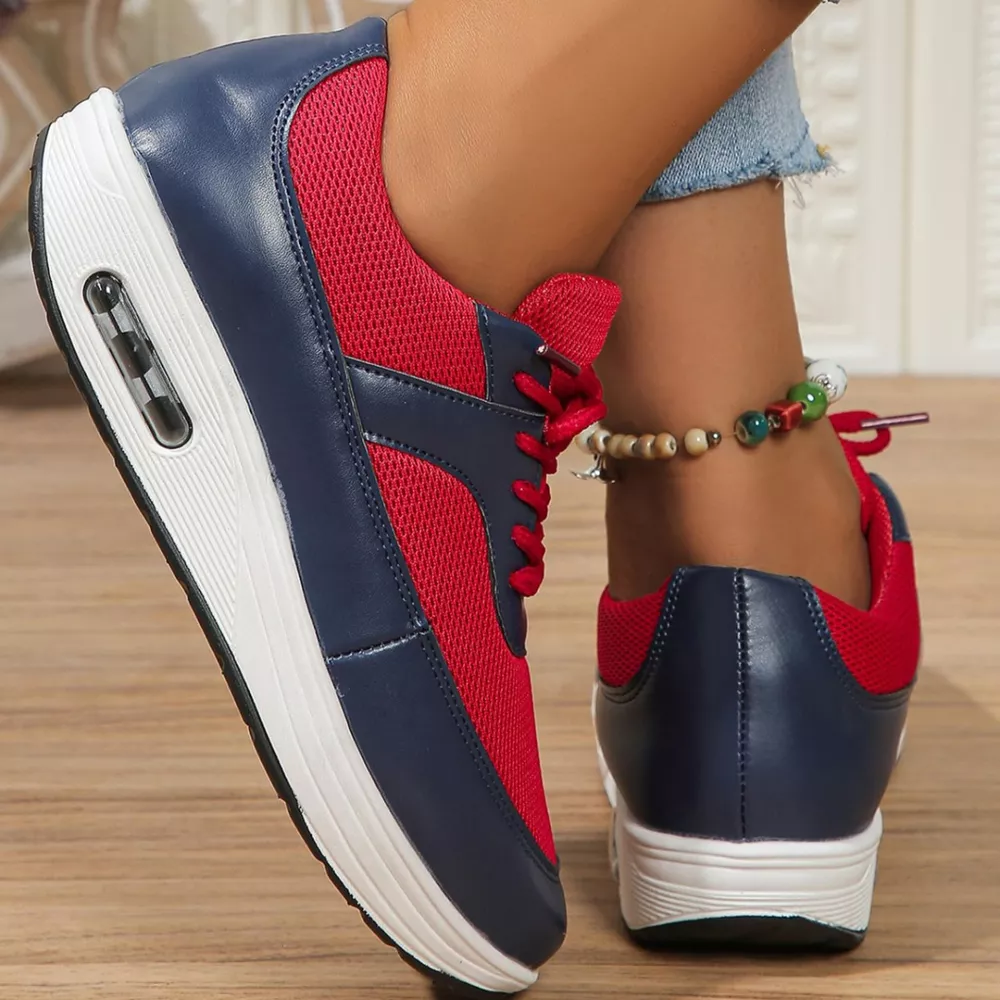 Lace Up Wedge Sneakers, image 5