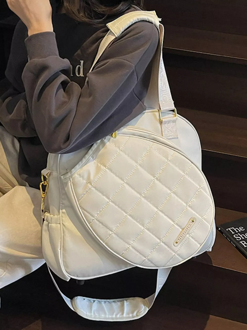Quilted Badminton Racket Shoulder Bag, image 8