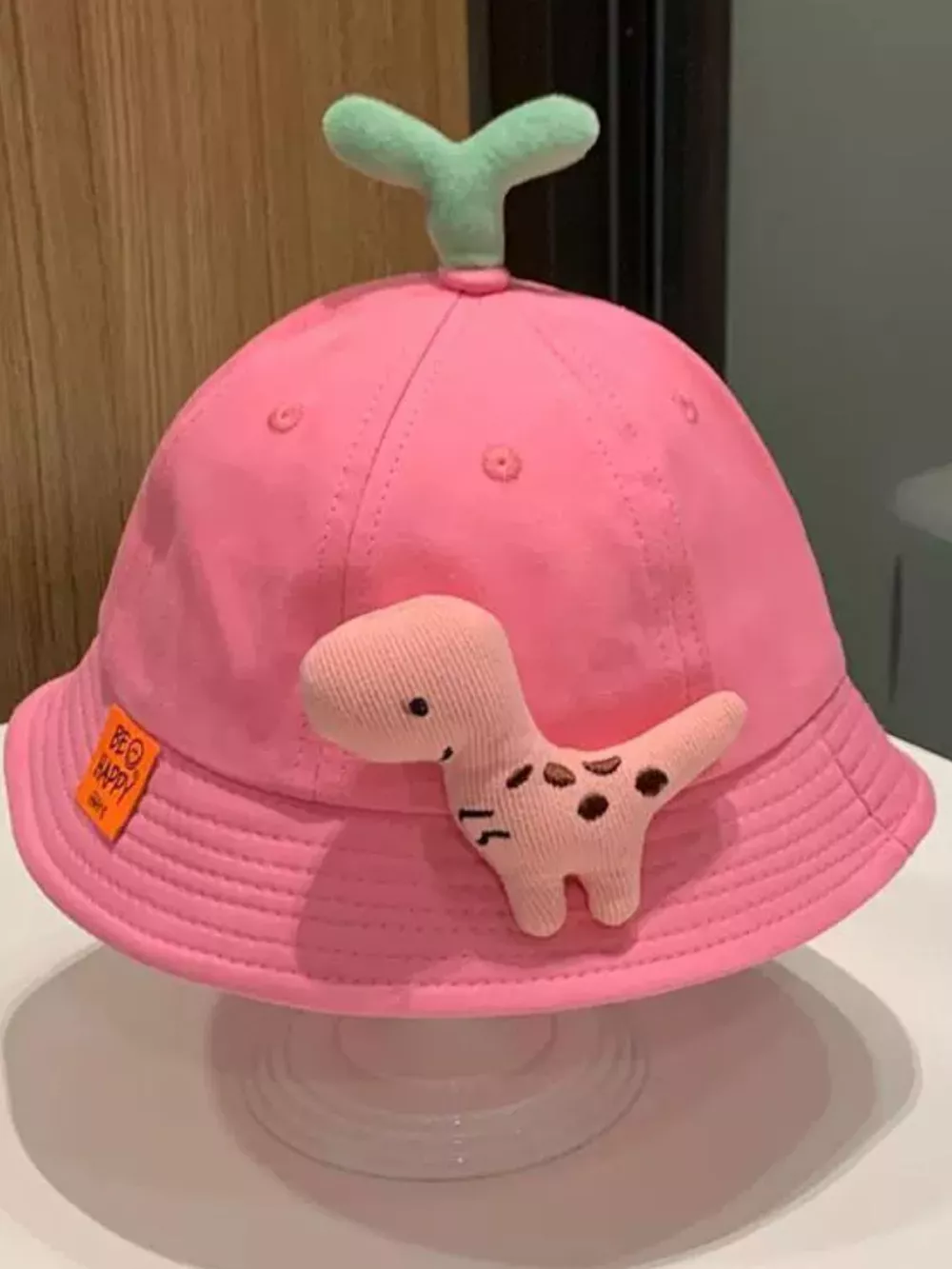 Children's Dinosaur & Sprout Decor Bucket Hat, image 7