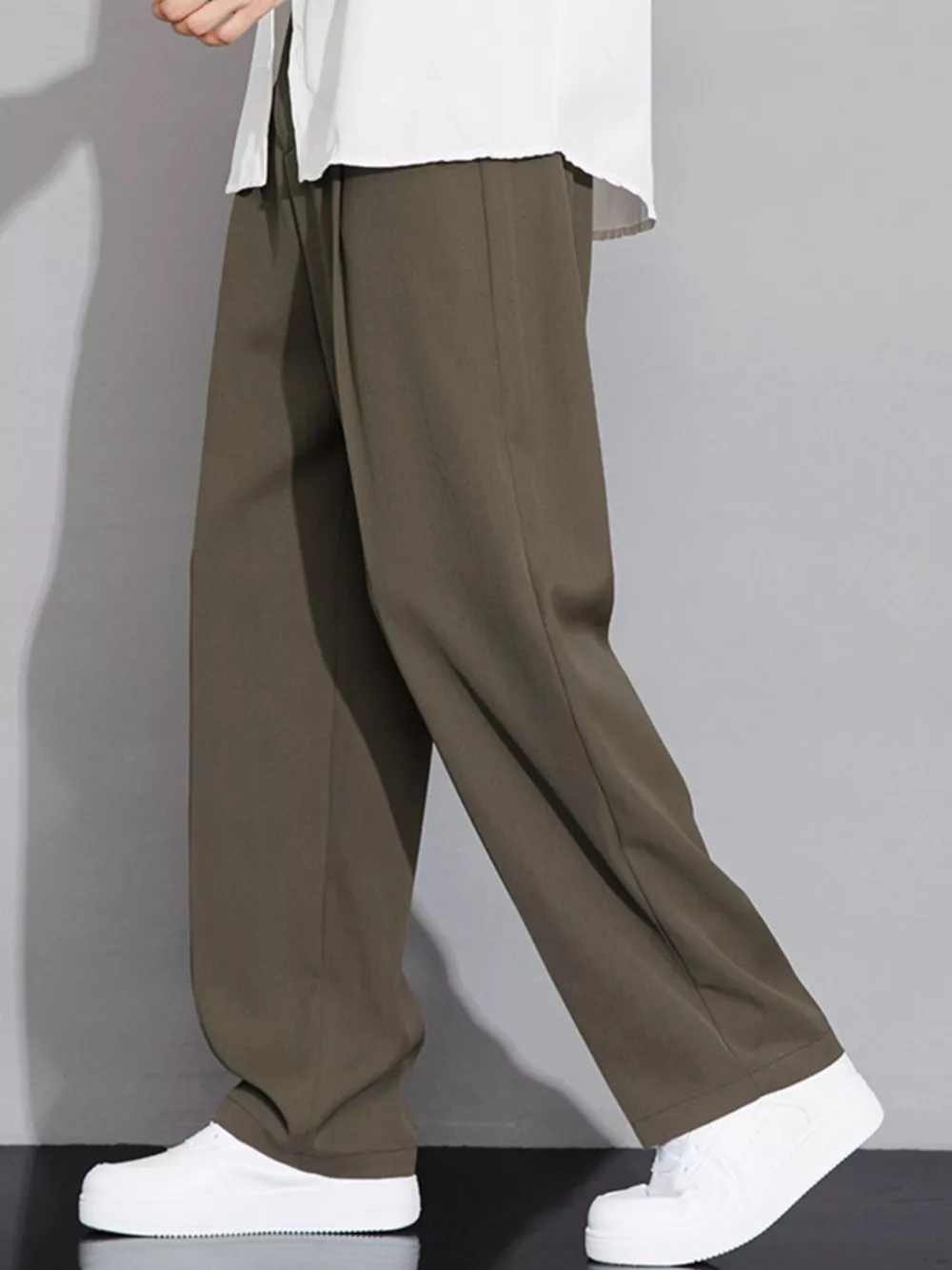 Men's Full Size Wide Leg Casual Pants Plus Size, image 5