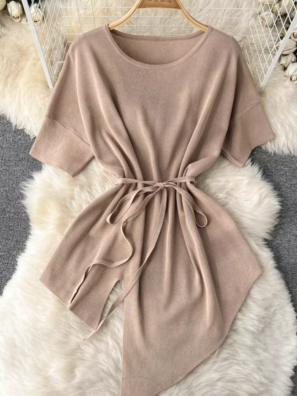 Short Sleeve Top and Wide Leg Pants Set, image 9