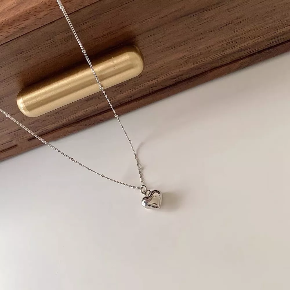 925 Sterling Silver Heart Necklace