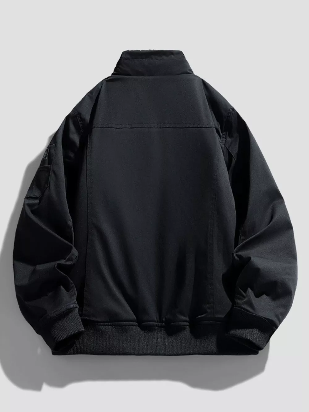 Men's Plus Size Zip Up Long Sleeve Jacket, image 3