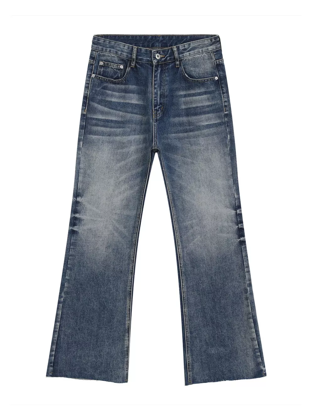 Men's Vintage Wash Flare Jeans, image 7