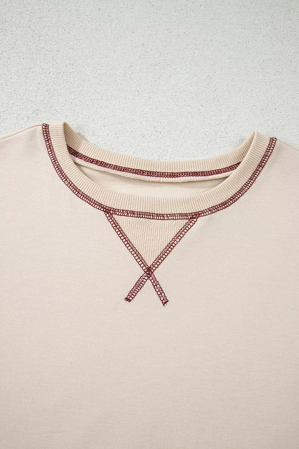 Slit Striped Long Sleeve Sweatshirt, image 6