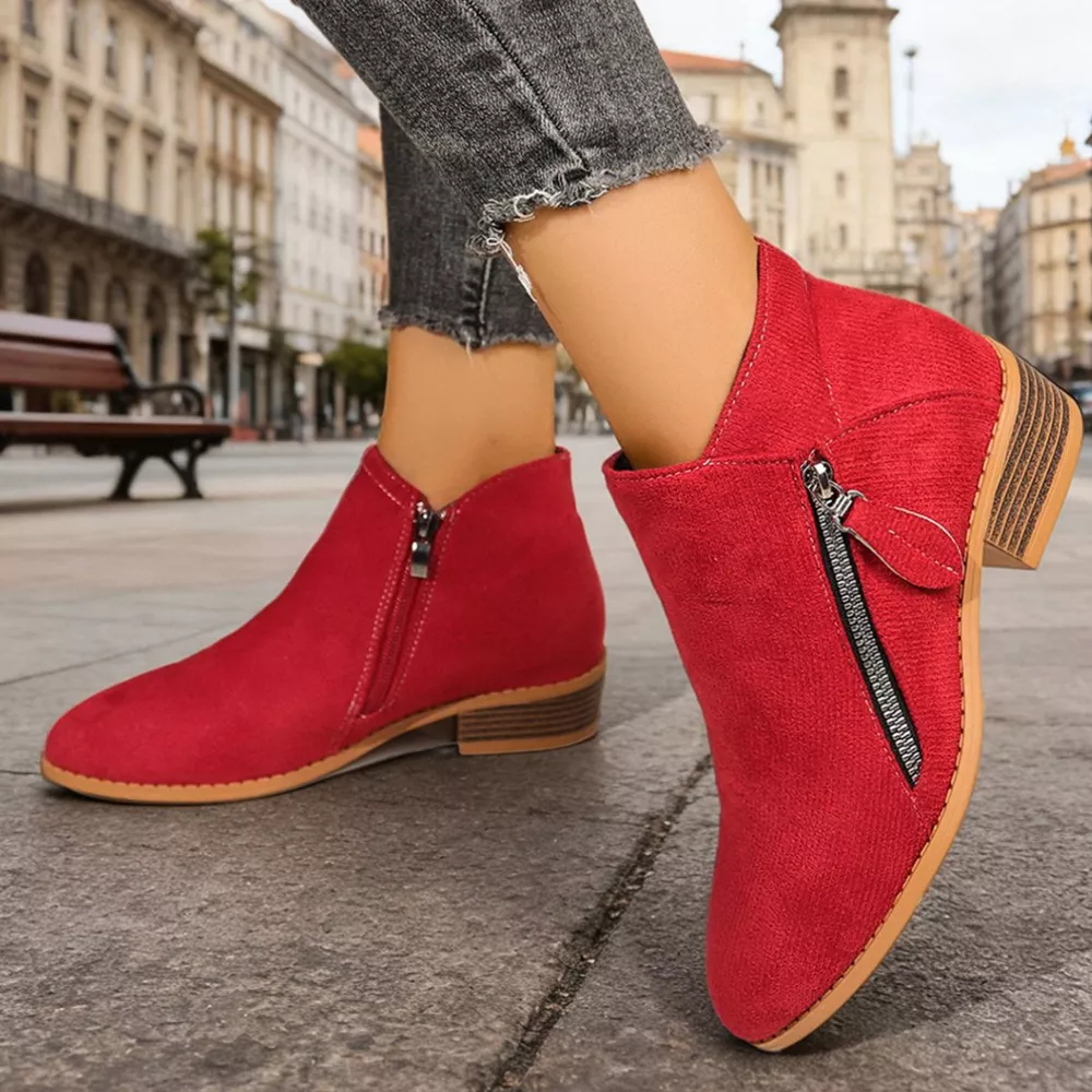 Point Toe Block Heels Boots, image 6