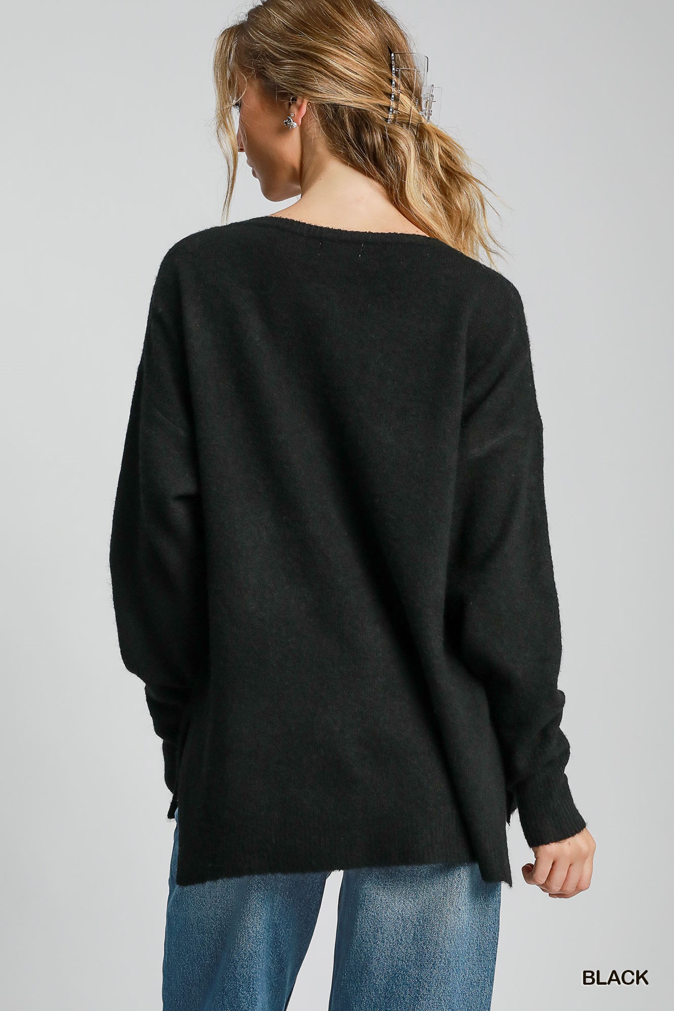 Wool Blended Pullover Sweater, image 3
