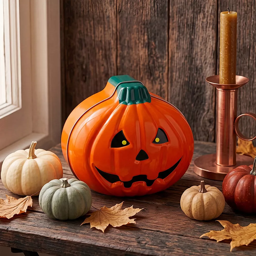 Decorative Pumpkin-Shaped Halloween Storage Box, image 2