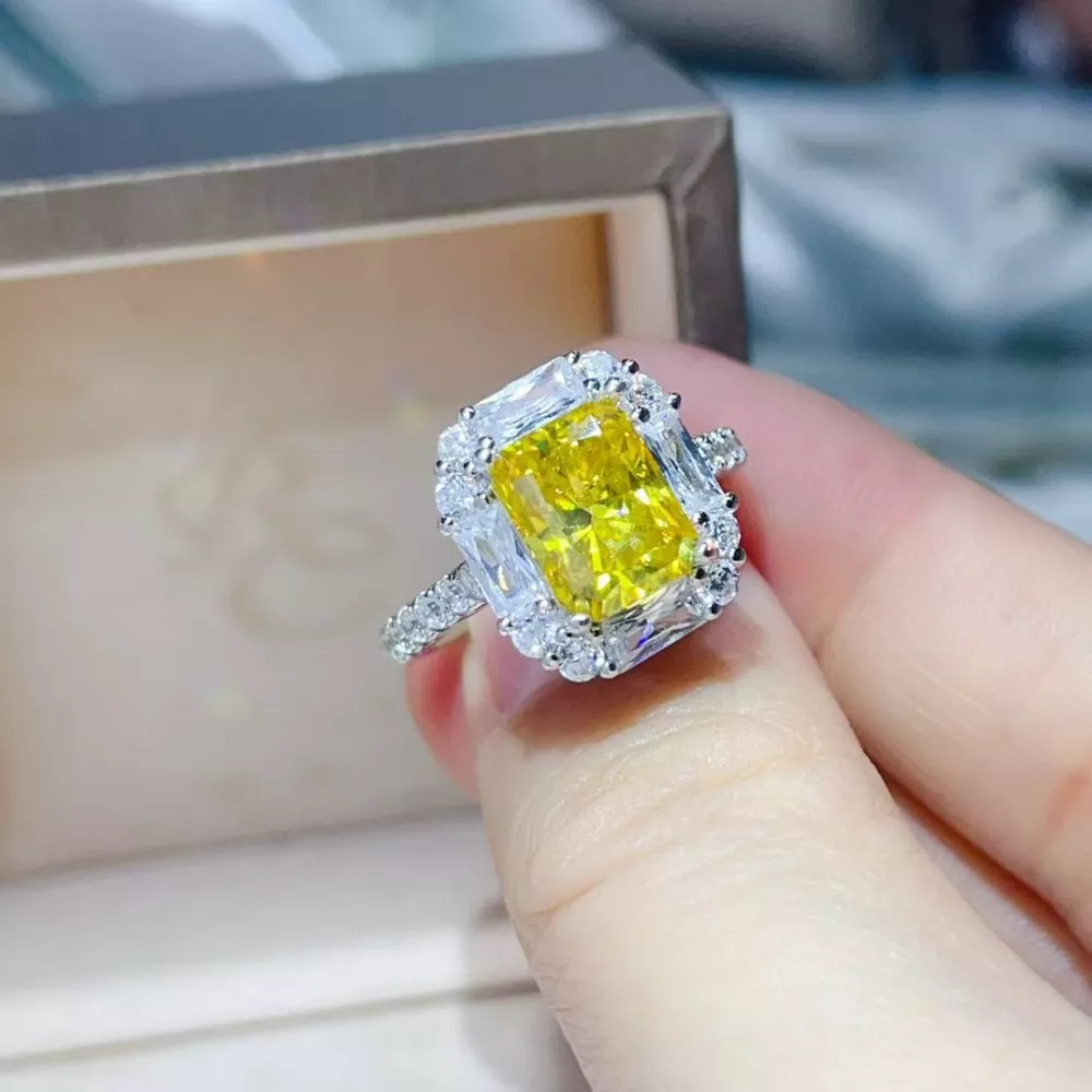 3 Carat Moissanite 925 Sterling Silver Ring, image 5