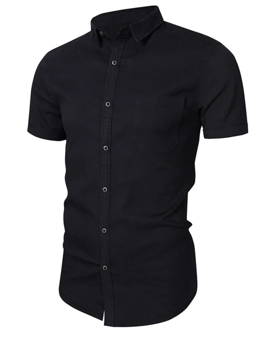 Men's Button Up Short Sleeve Shirt