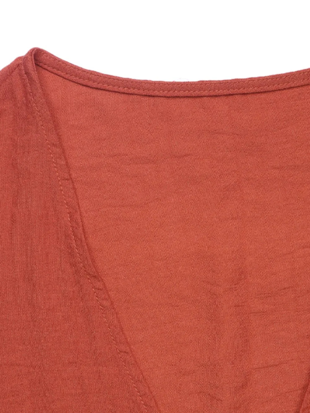 Tie Front Short Sleeve Top and Shorts Set, image 5