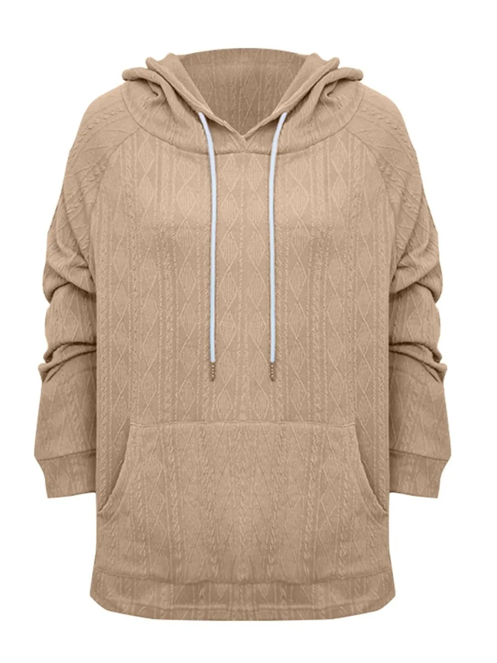 Full Size Drawstring Long Sleeve Hoodie, image 4