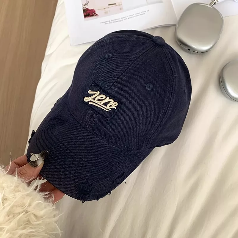 Distressed Washed Cotton Baseball Cap, image 6