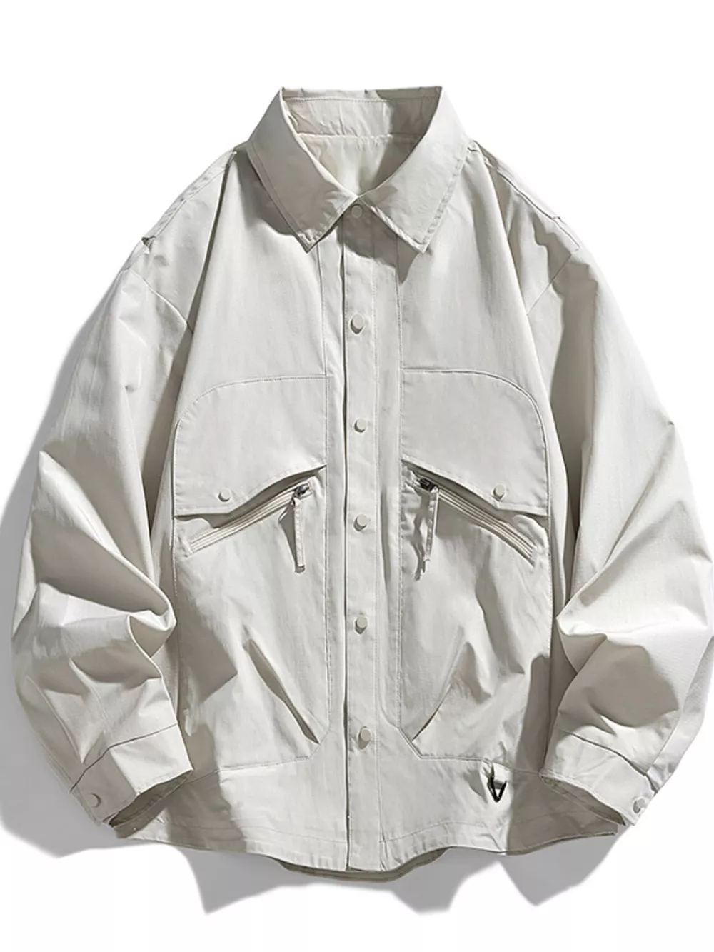 Men's Plus Size Casual Snap-Down Jacket, image 6