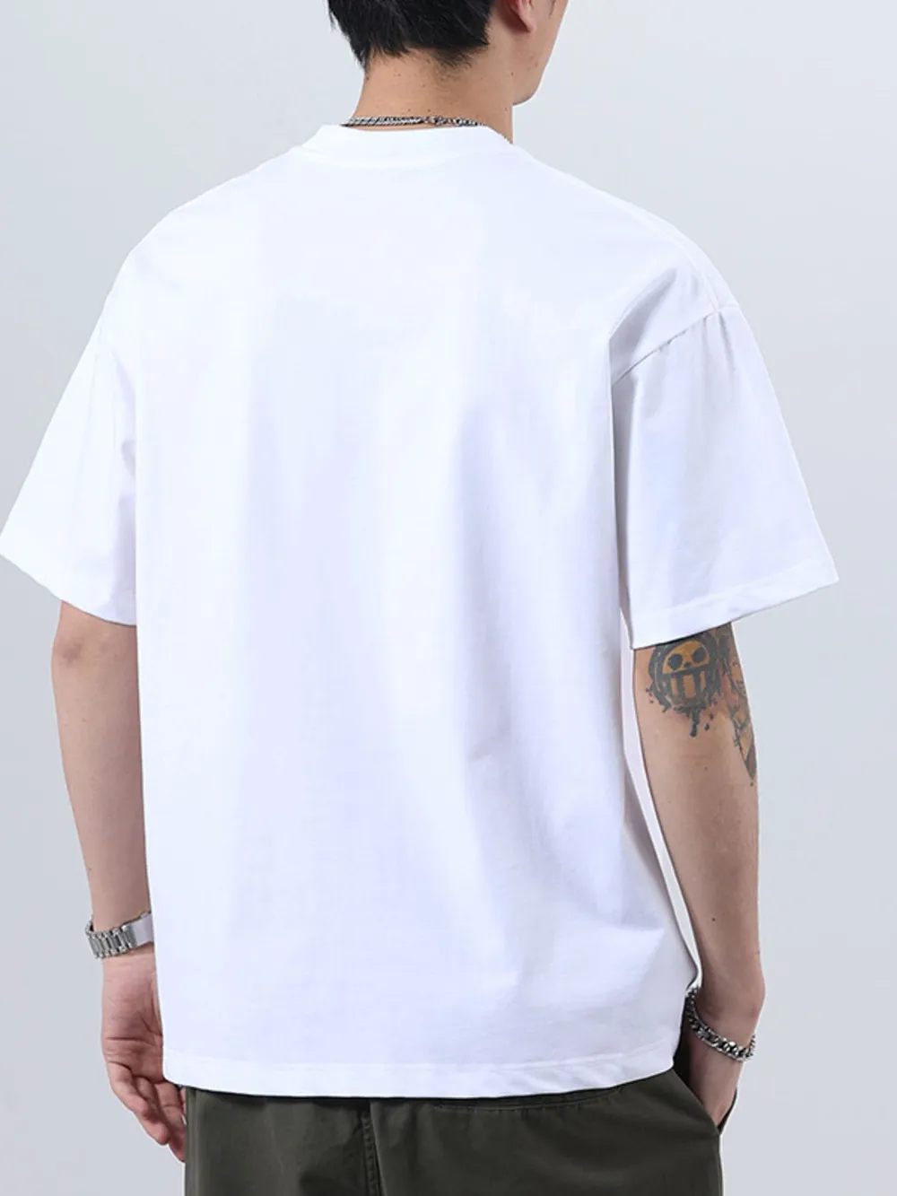 Men's Plus Size Letter Round Neck Short Sleeve T-Shirt, image 13