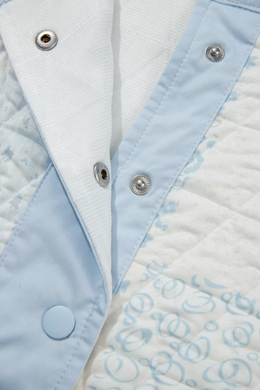 Patchwork Quilted Snap-Neck Sweatshirt, image 13