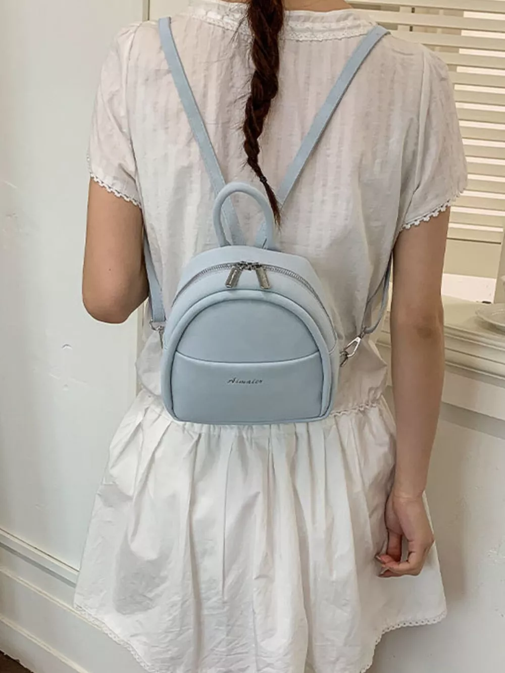 Adjustable Strap Mini Backpack Bag, image 3