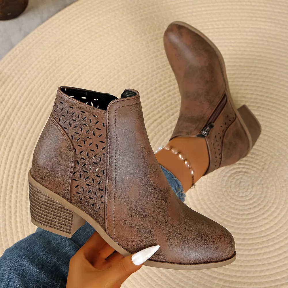 Point Toe Block Heels Boots, image 10