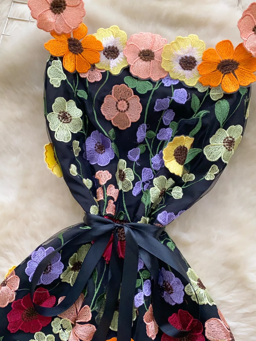 Floral Tie Waist Mini Dress, image 21