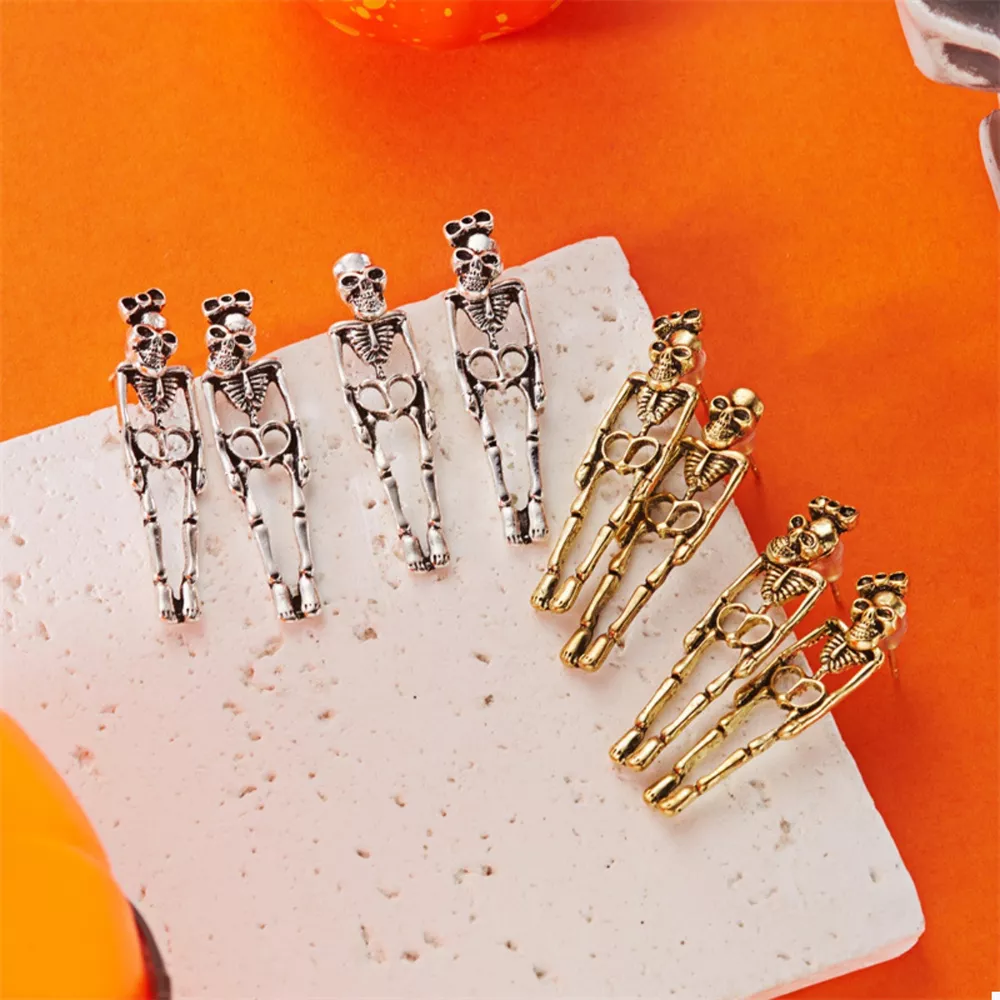 Halloween Skeleton Drop Earrings, image 4
