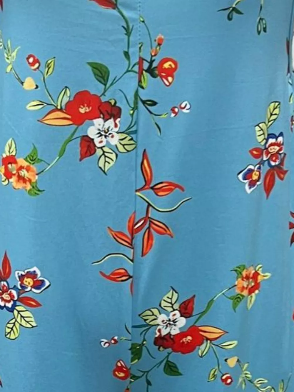 Full Size Floral Print Wide Leg Casual Jumpsuit Plus Size, image 5
