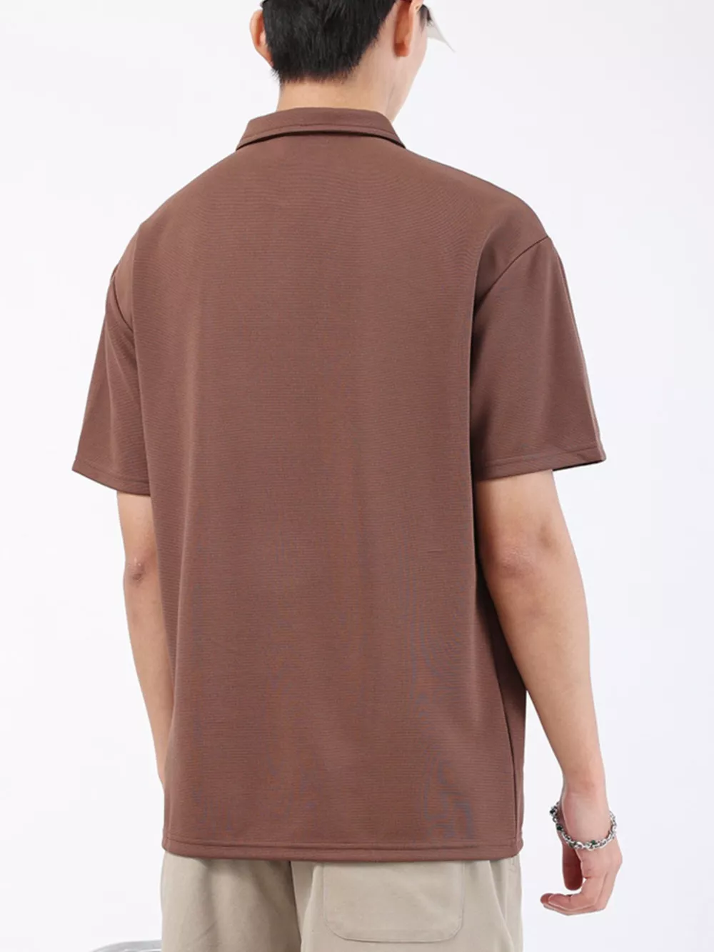 Men's Plus Size Textured Breathable Performance Polo, image 10