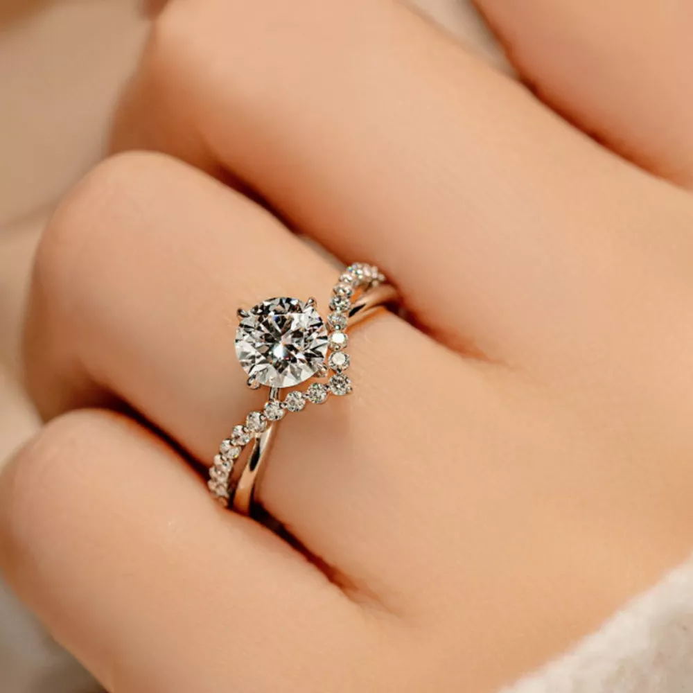 Moissanite 925 Sterling Silver Ring, image 4