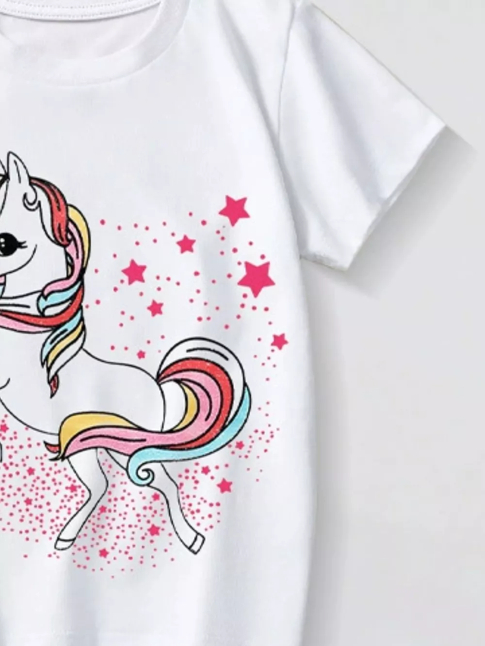 Children's Unicorn Graphic Short Sleeve T-Shirt, image 3