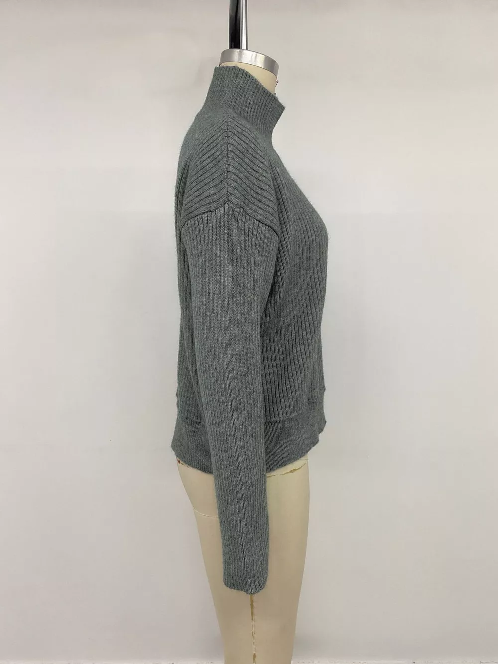 Turtleneck Button-Down Cardigan, image 13