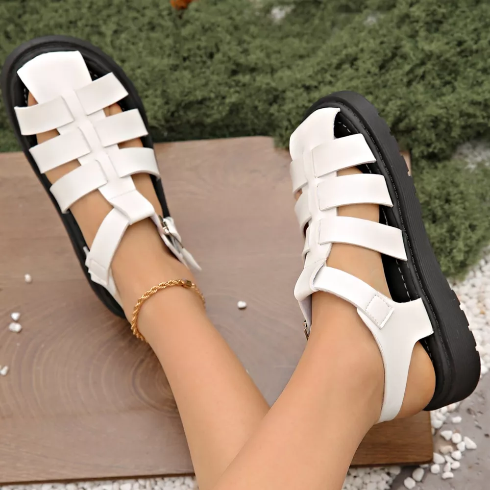 Round Toe Platform Sandals, image 3
