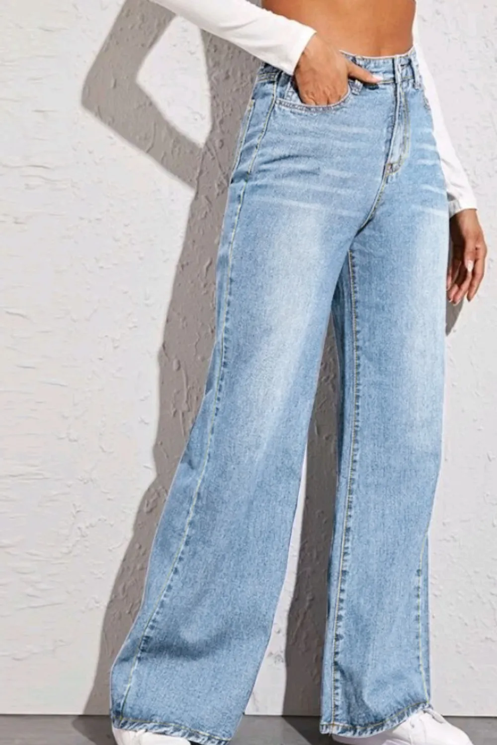 High Waist Wide Leg Jeans, image 3