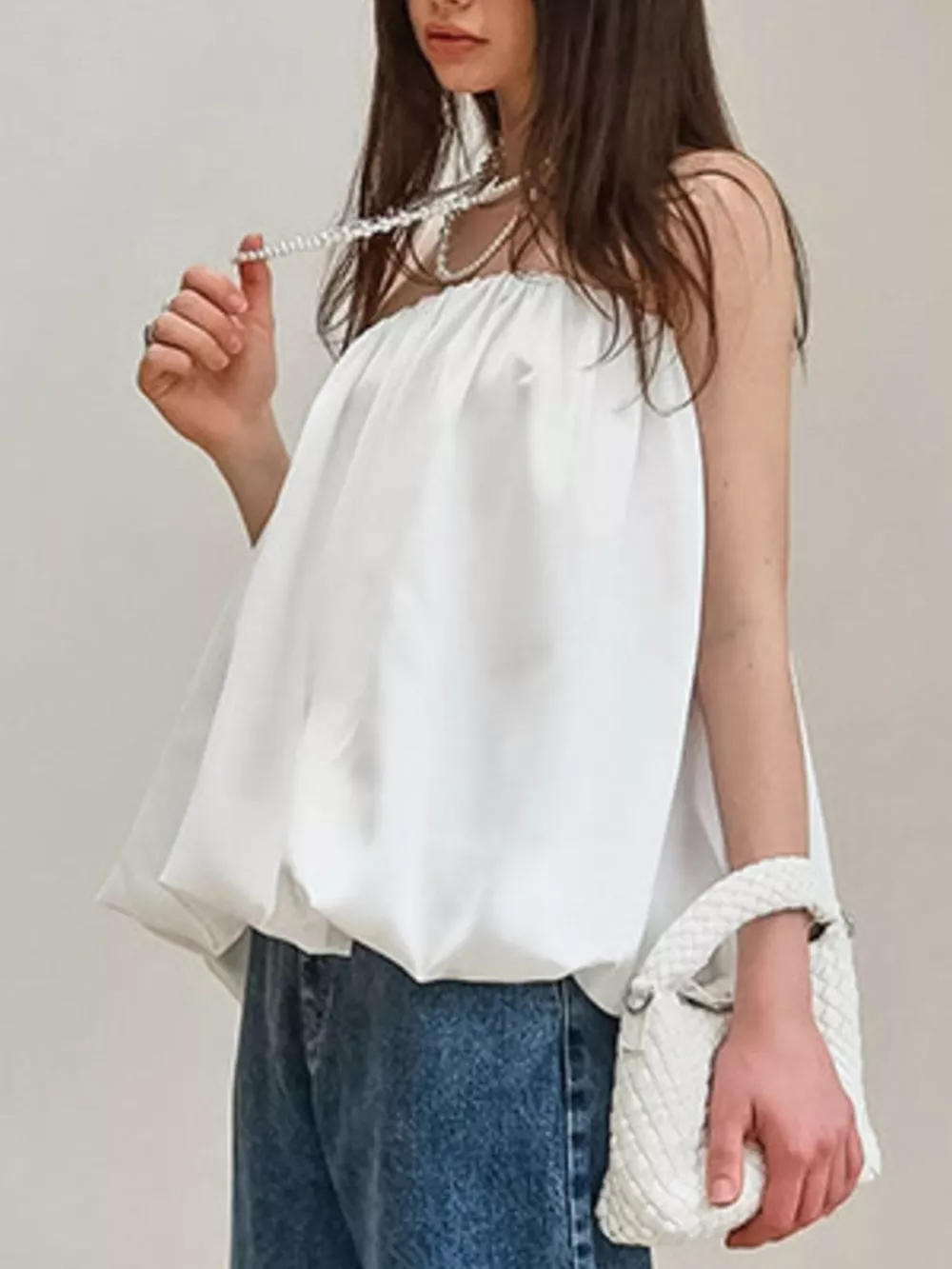Bubble Hem Tube Top, image 3