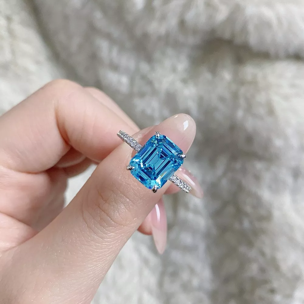 925 Sterling Silver Rectangle Ring, image 5