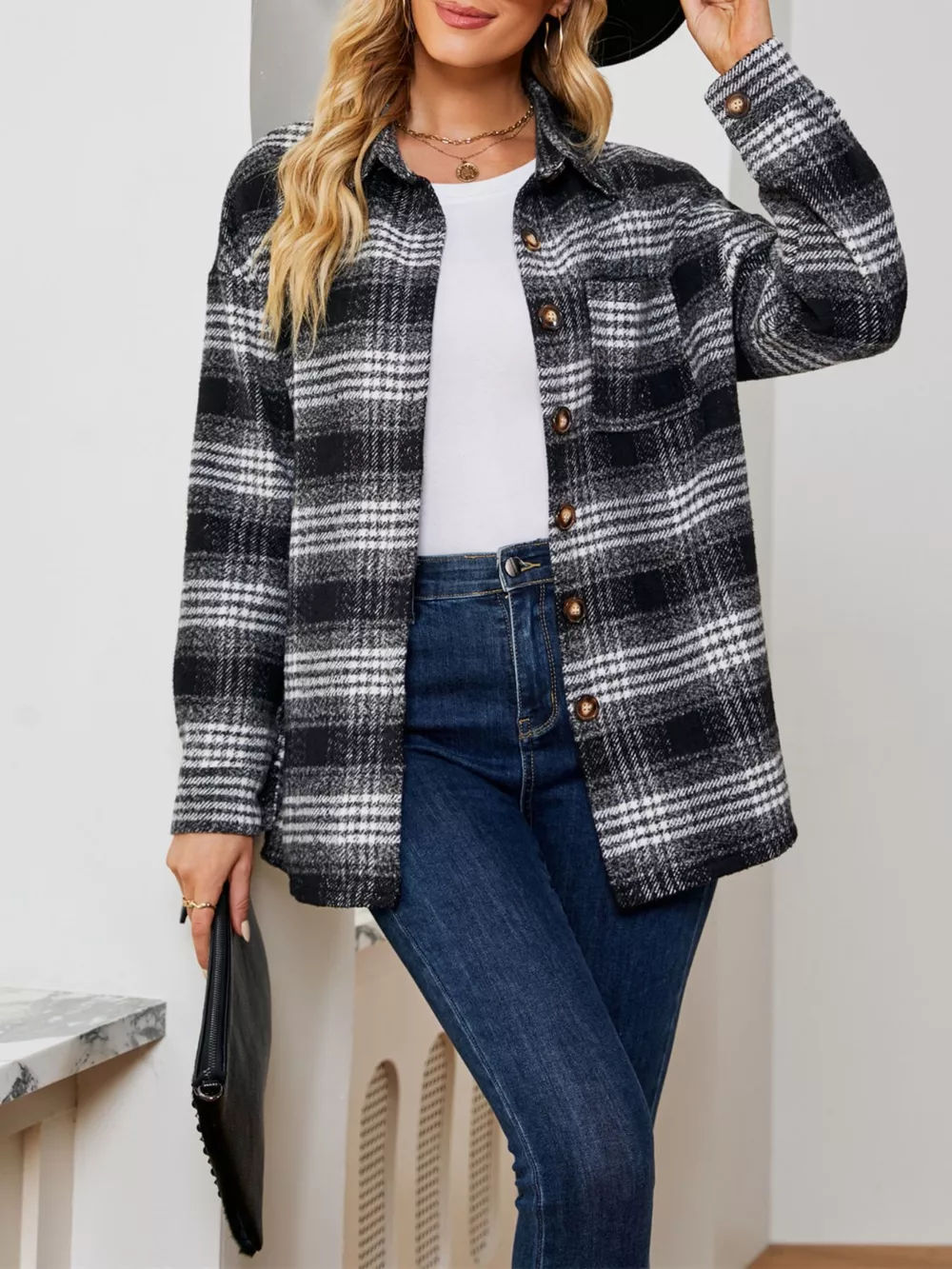 Plaid Button-Up Shirt, image 12