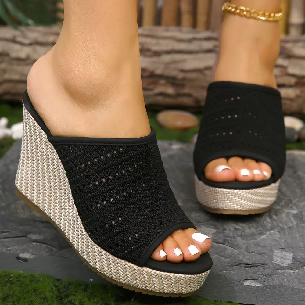 Open Toe Wedge Sandals, image 9
