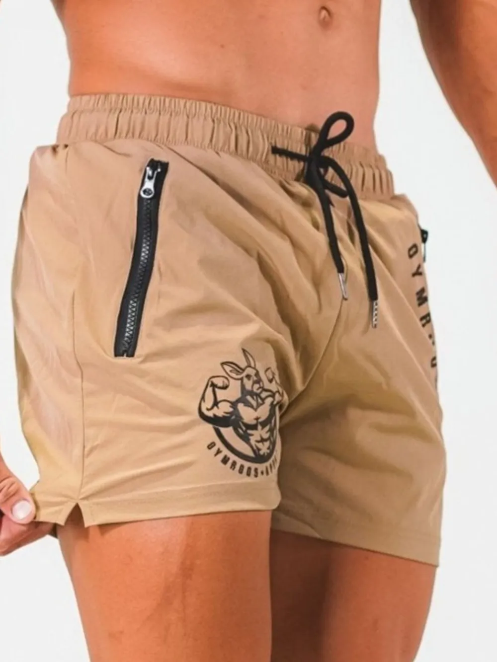 Men's Plus Size Drawstring Waist Shorts, image 4