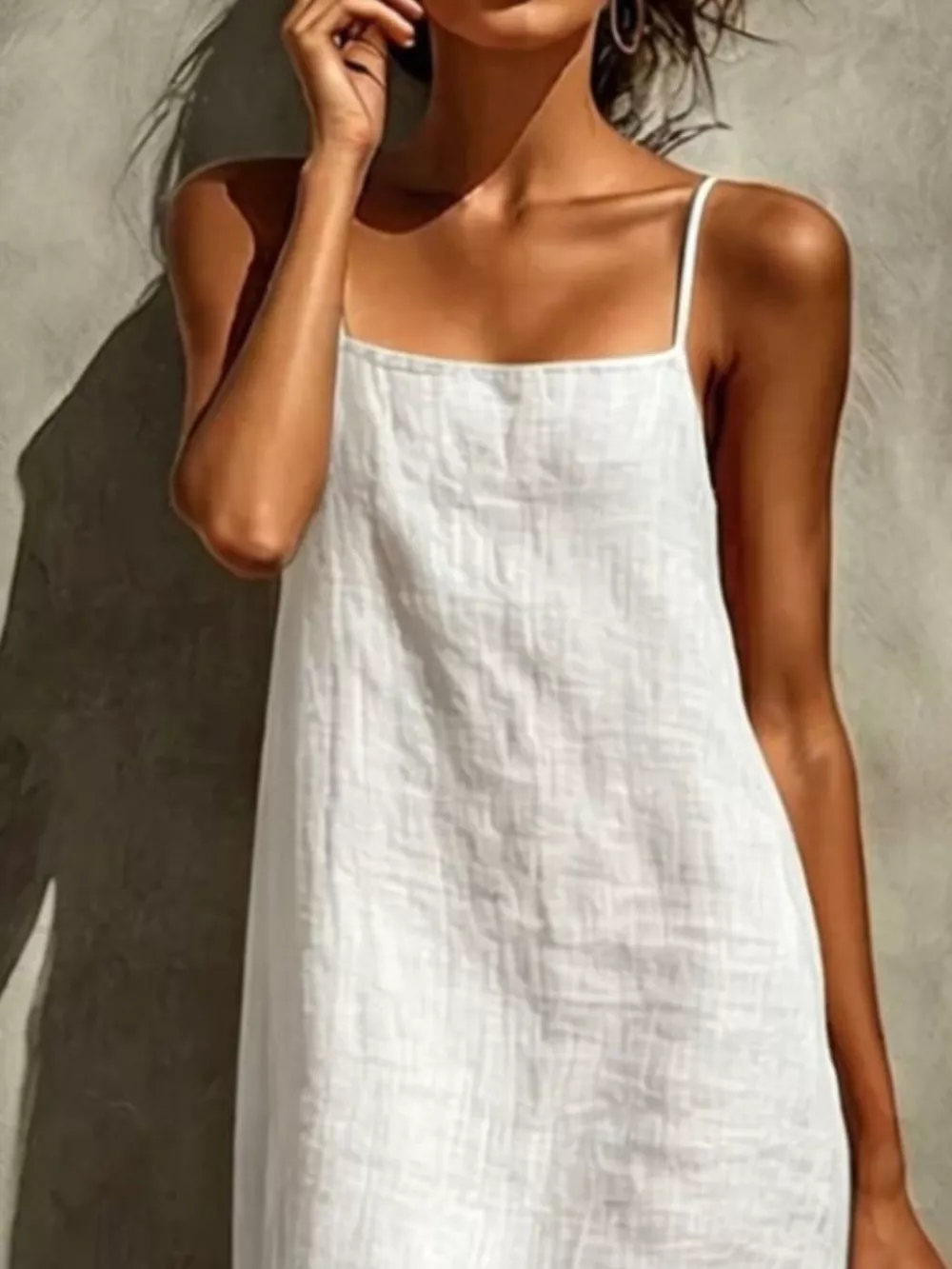 Sleeveless Linen Casual Maxi Dress, image 3