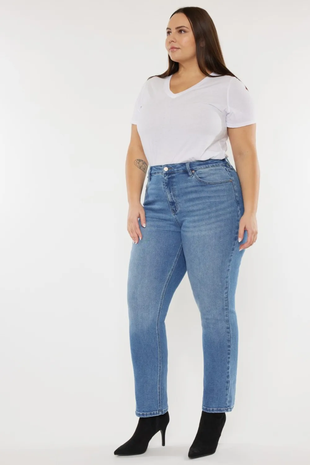 Full Size Cat's Whiskers High Waist Jeans, image 2