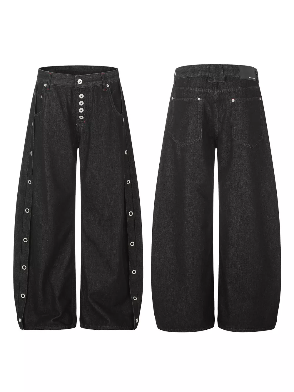 Men's High-Waisted Wide-Leg Jeans, image 4