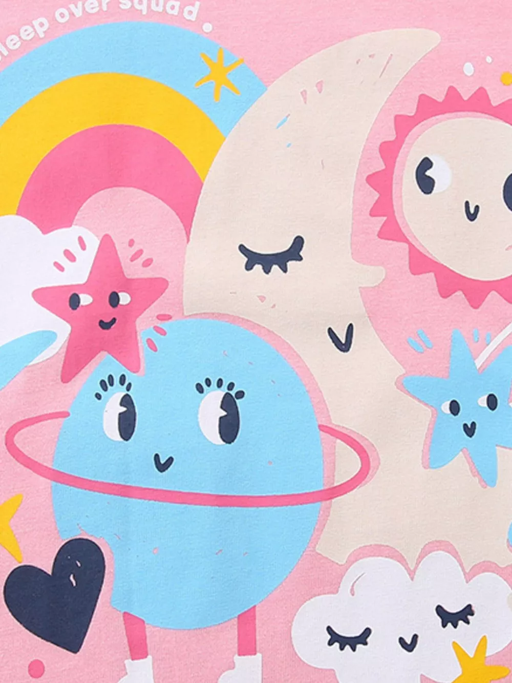 Children's Cartoon Planet Short Sleeve T-Shirt, image 3