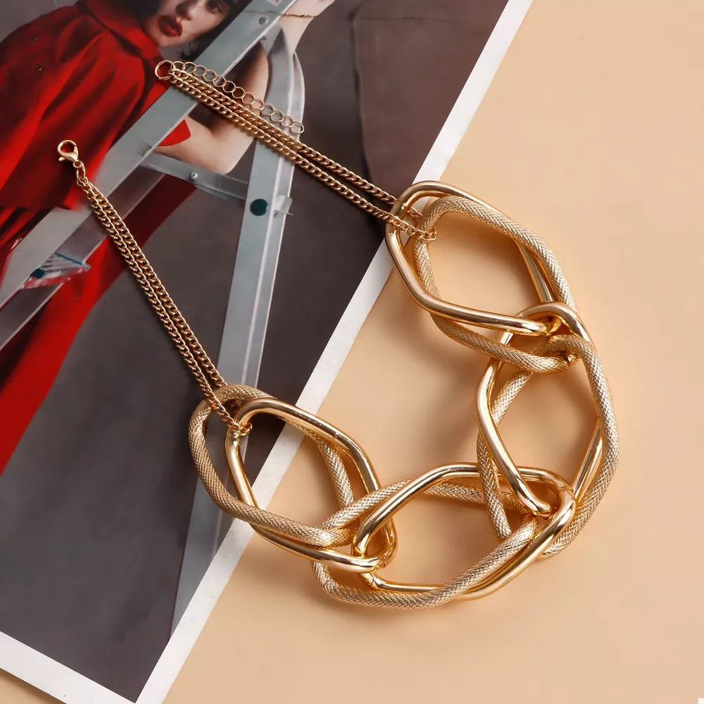 18K Gold-Plated Chain Necklace, image 4