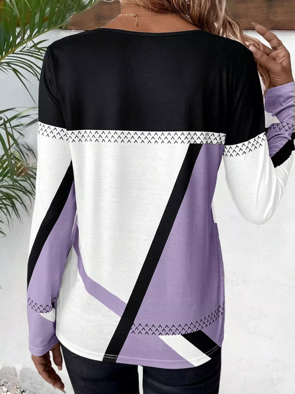 Color Block Long Sleeve T-Shirt, image 18