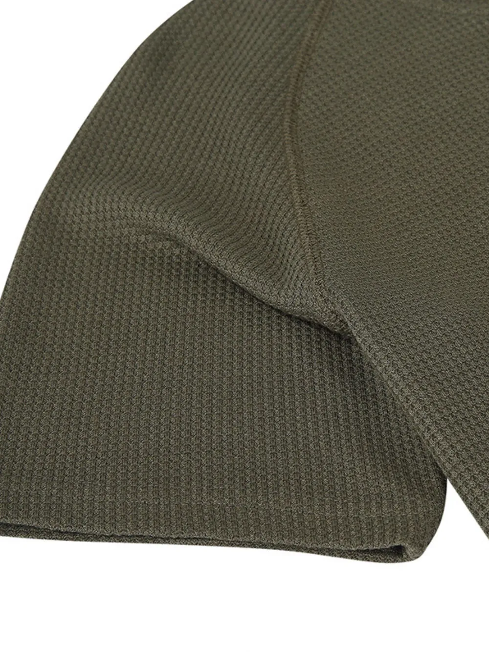 Men's Casual Waffle Knit Henley T-Shirt, image 5