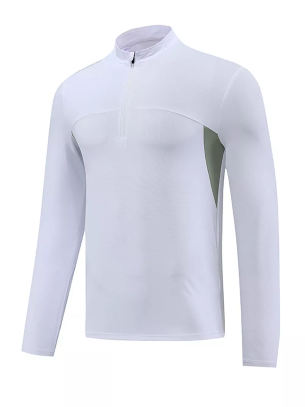 Men's Plus Size Long Sleeve Active T-Shirt with Zipper, image 5