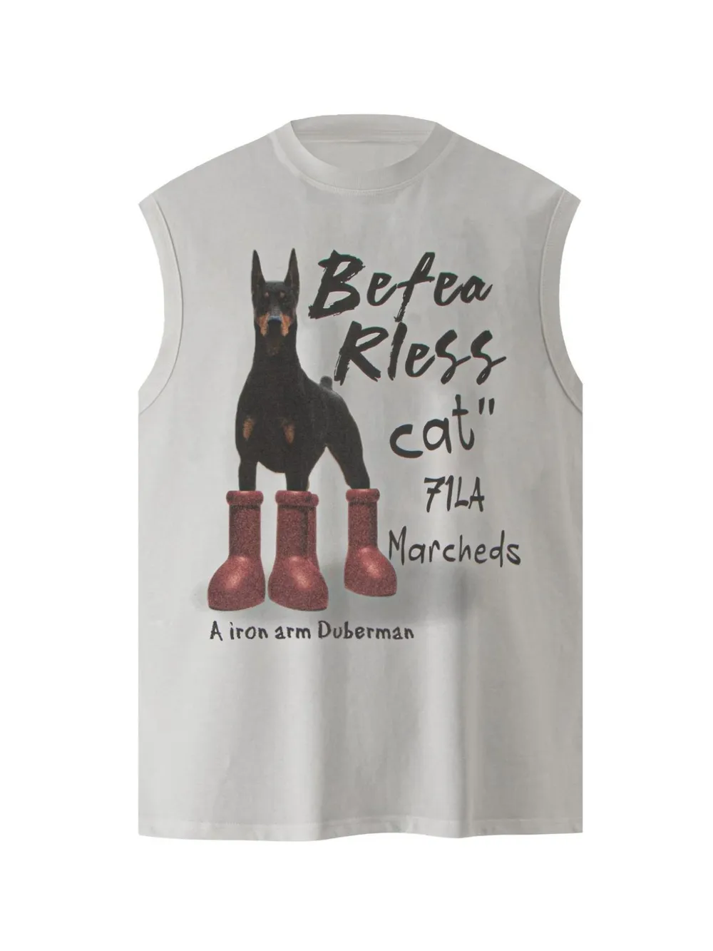 Men's Graphic Sleeveless Round Neck Tank, image 2