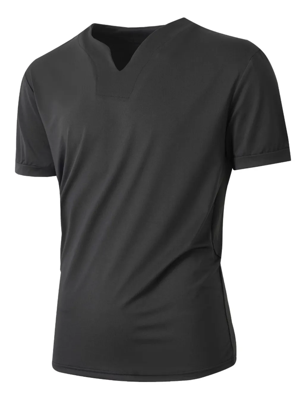 Men's Solid Color Short Sleeve T-Shirt