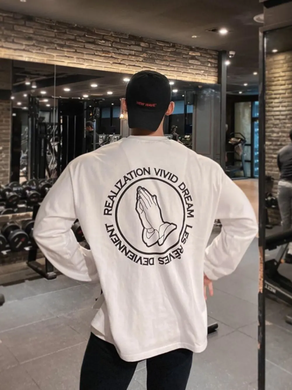 Men's Graphic Round Neck Long Sleeve T-Shirt, image 3