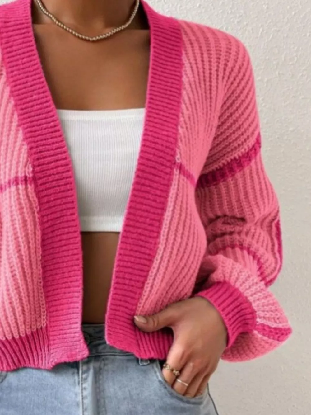 Open Front Long Sleeve Cardigan, image 2