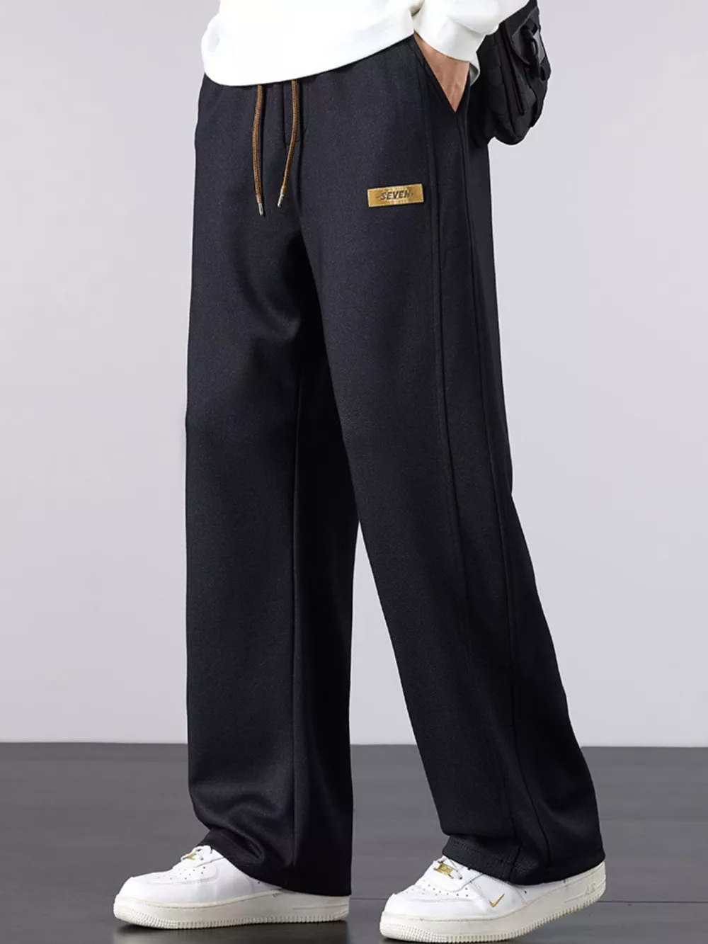 Men's Plus Size Casual Loose Fit Drawstring Pants, image 10